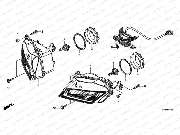 F-1 HEADLIGHT