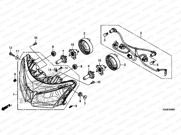 F-1 HEADLIGHT