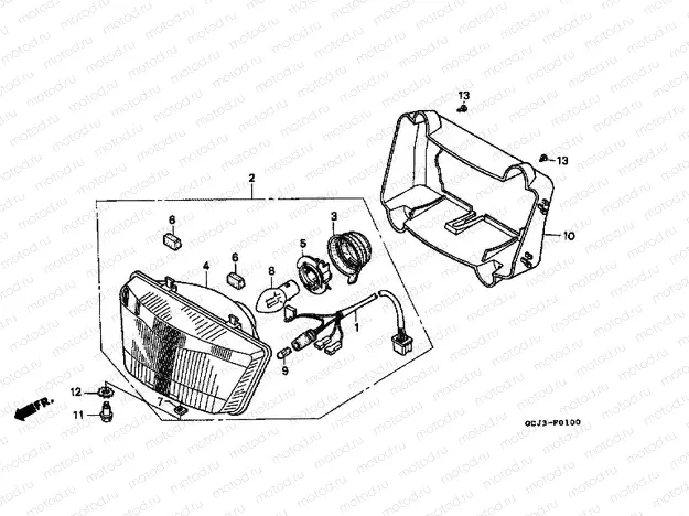 F-1 HEADLIGHT