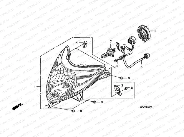F-1 HEADLIGHT