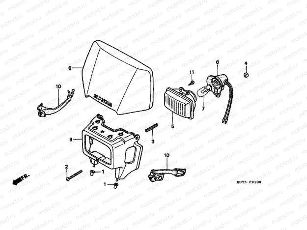 F-1 HEADLIGHT (CM)