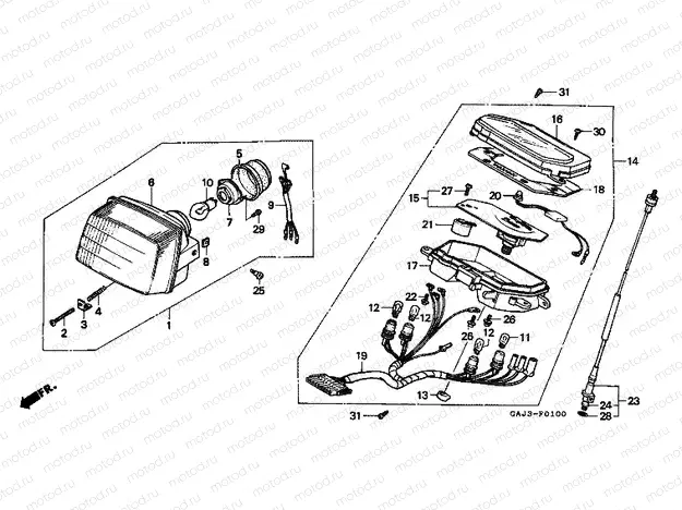 F-1 HEADLIGHT / METER