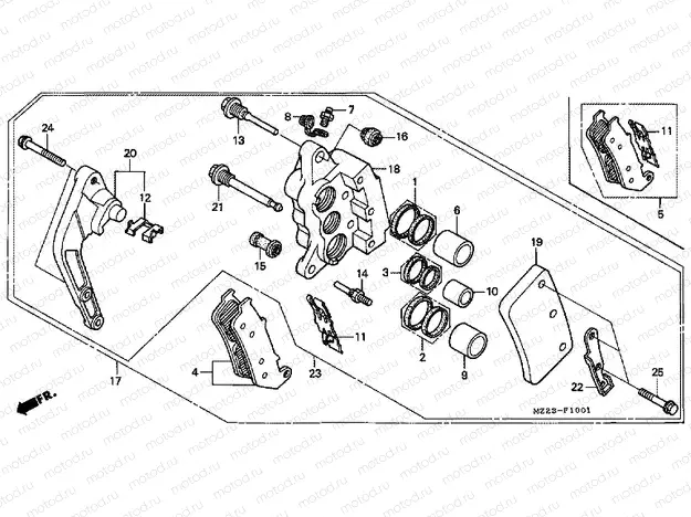 F-10-1 FRONT BRAKE CALIPER (2)