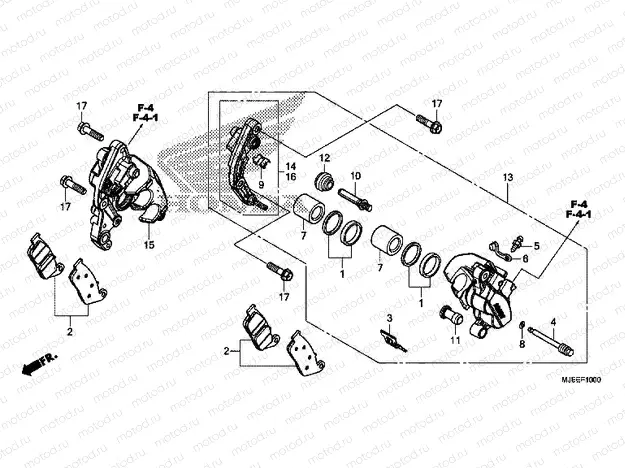 F-10 FRONT BRAKE CALIPER (1)