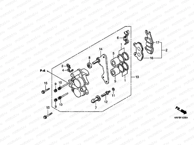 F-10 FRONT BRAKE CALIPER