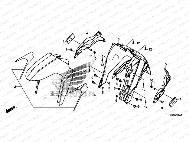 F-10 FRONT FENDER
