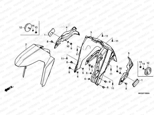 F-10 FRONT FENDER