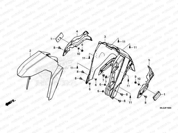 F-10 FRONT FENDER