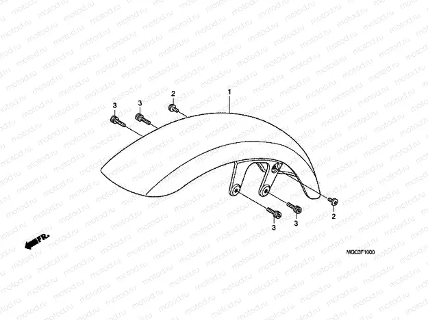 F-10 FRONT FENDER