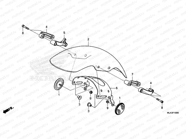 F-10 FRONT FENDER