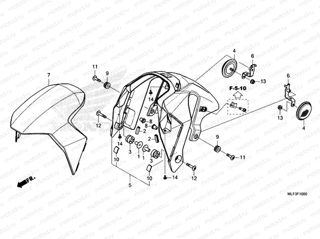 F-10 FRONT FENDER