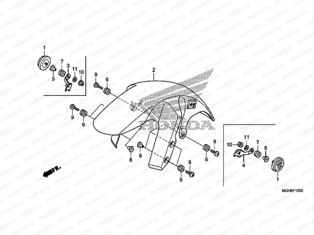 F-10 FRONT FENDER