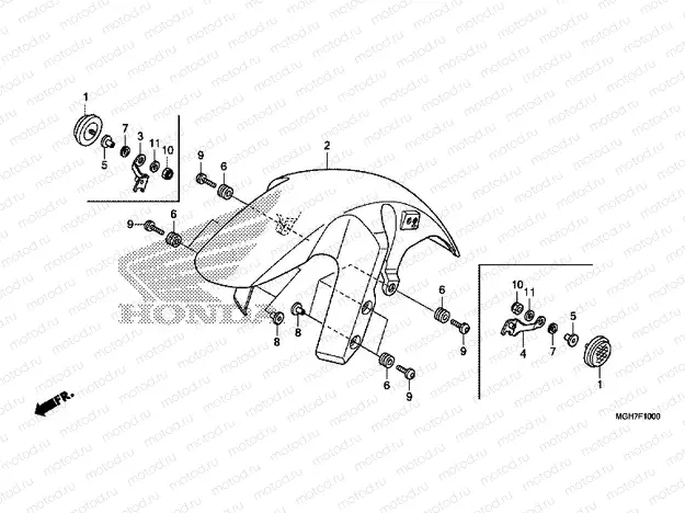 F-10 FRONT FENDER