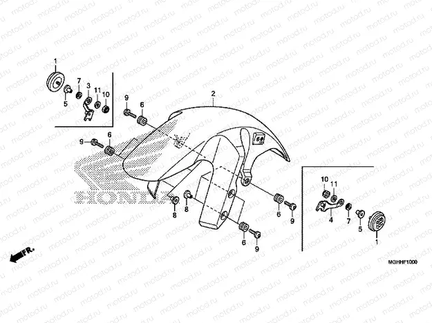 F-10 FRONT FENDER