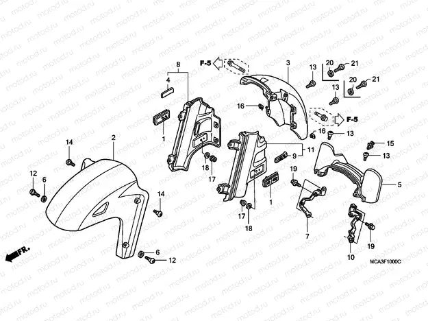 F-10 FRONT FENDER