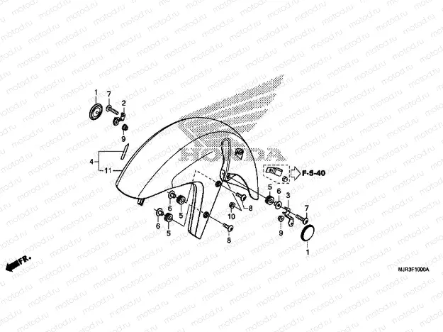 F-10 FRONT FENDER