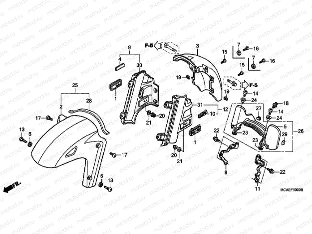 F-10 FRONT FENDER