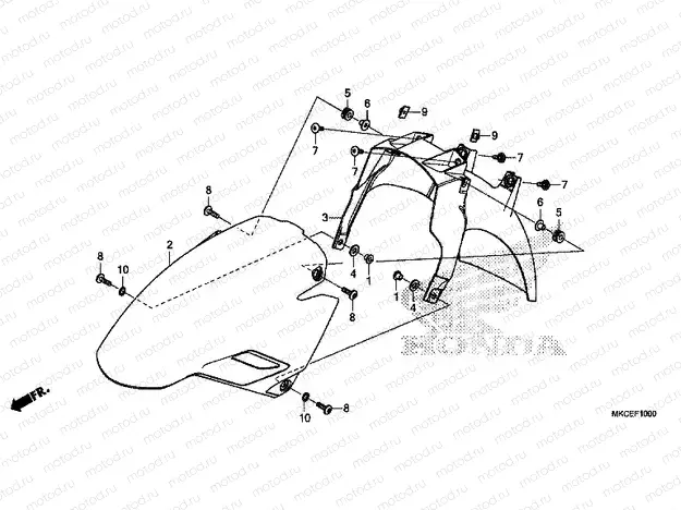 F-10 FRONT FENDER