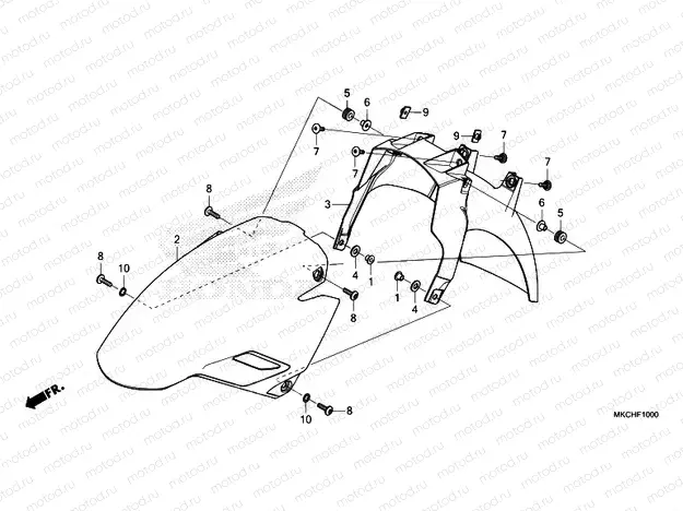 F-10 FRONT FENDER