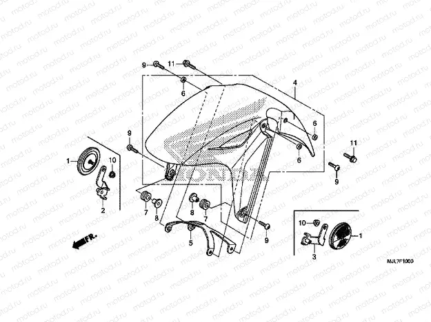 F-10 FRONT FENDER