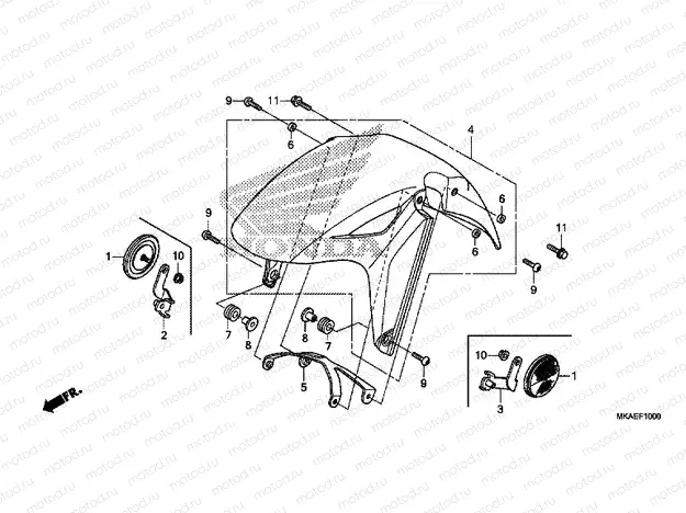 F-10 FRONT FENDER