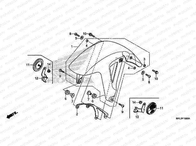F-10 FRONT FENDER