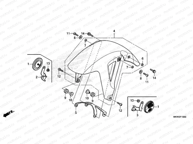 F-10 FRONT FENDER