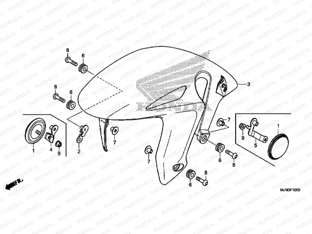 F-10 FRONT FENDER