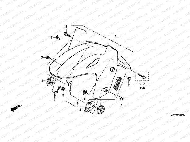 F-10 FRONT FENDER