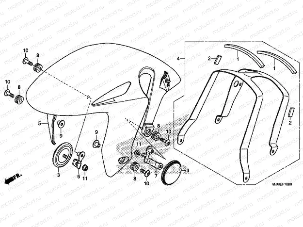 F-10 FRONT FENDER
