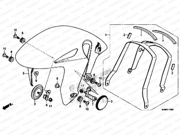 F-10 FRONT FENDER