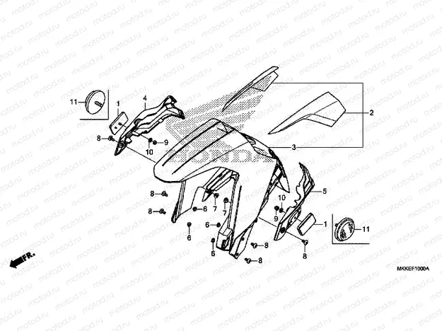 F-10 FRONT FENDER