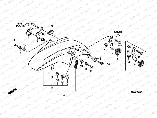 F-10 FRONT FENDER