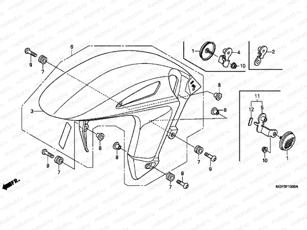 F-10 FRONT FENDER