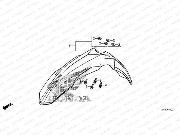 F-10 FRONT FENDER