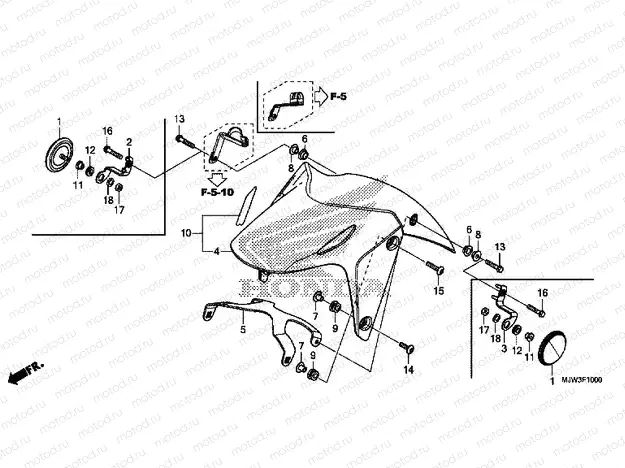 F-10 FRONT FENDER