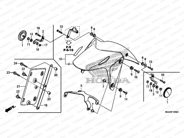 F-10 FRONT FENDER