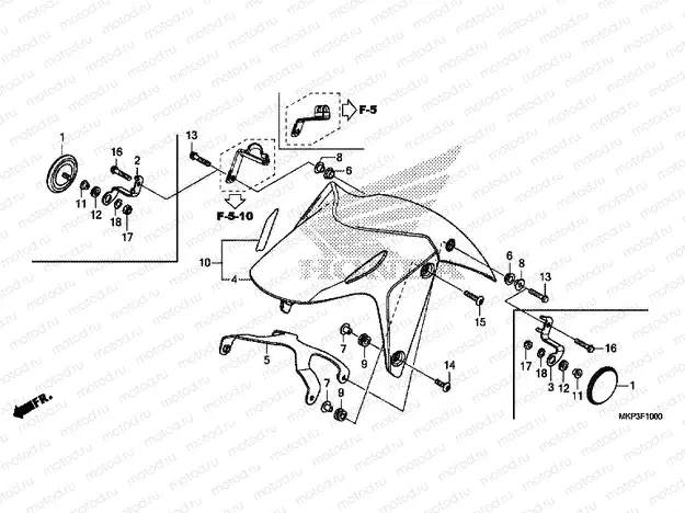 F-10 FRONT FENDER