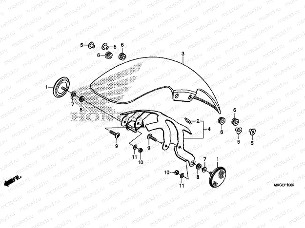 F-10 FRONT FENDER