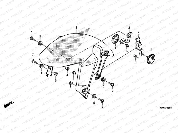 F-10 FRONT FENDER