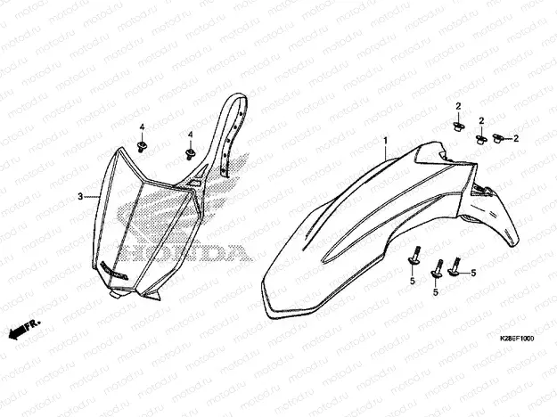 F-10 FRONT FENDER