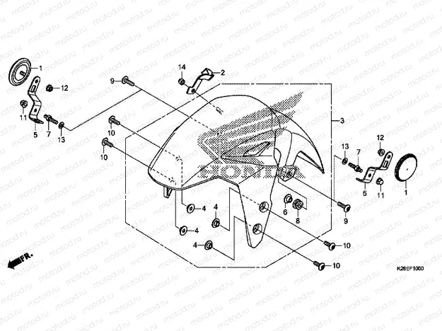 F-10 FRONT FENDER