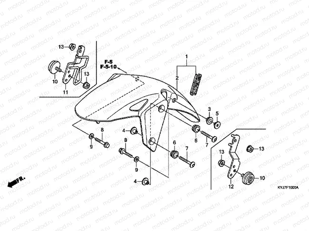 F-10 FRONT FENDER