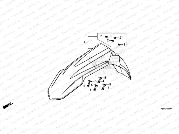F-10 FRONT FENDER