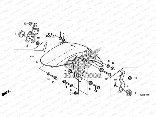 F-10 FRONT FENDER