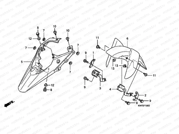 F-10 FRONT FENDER