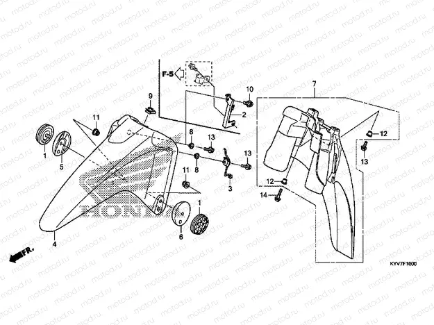 F-10 FRONT FENDER