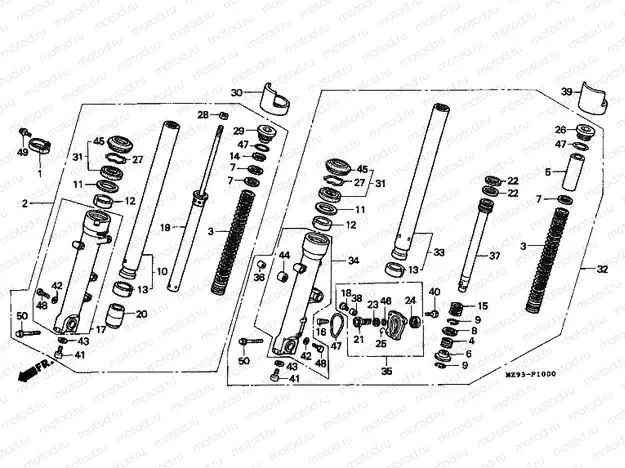 F-10 FRONT FORK
