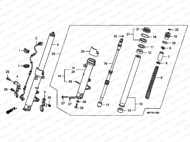 F-10 FRONT FORK