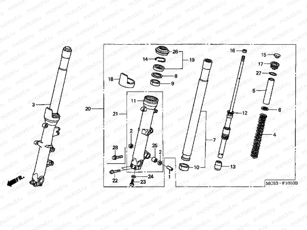 F-10 FRONT FORK